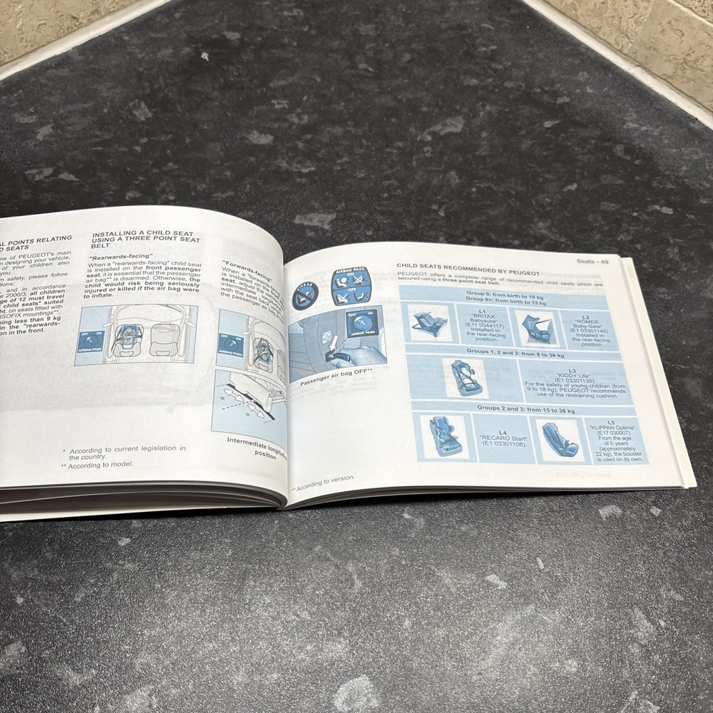 PEUGEOT PARTNER VAN Handbook