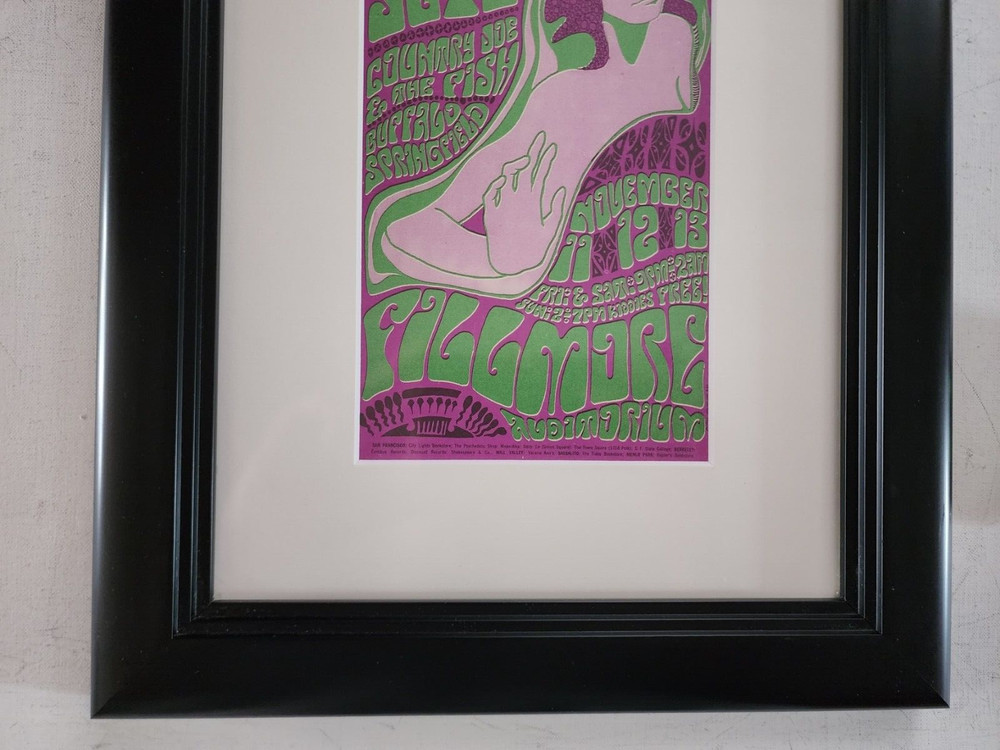 Bill Graham Fillmore BG-36 Bola Sete Postcard Framed