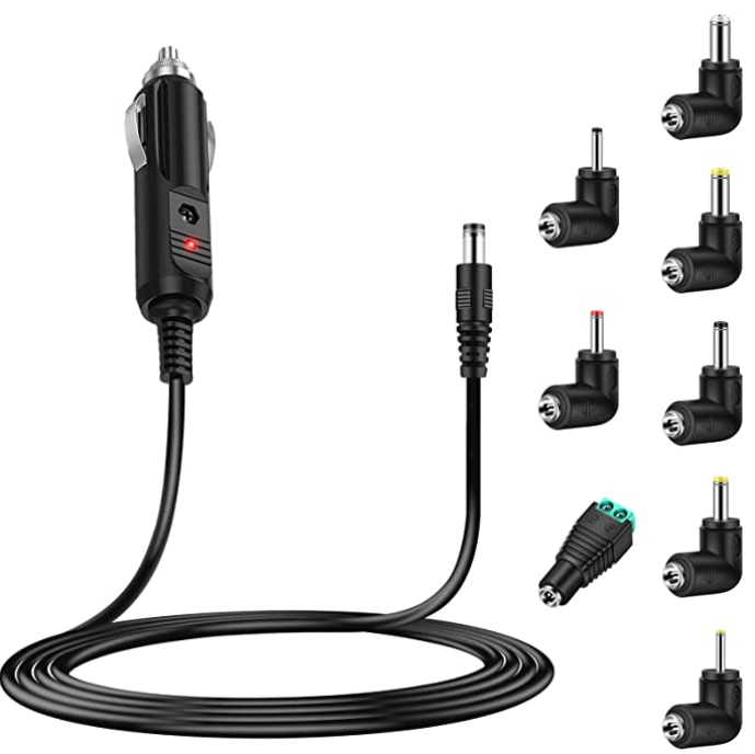 UNIVERSAL 12V 4A REPLACEMENT POWER CORD WITH 8-TIPS