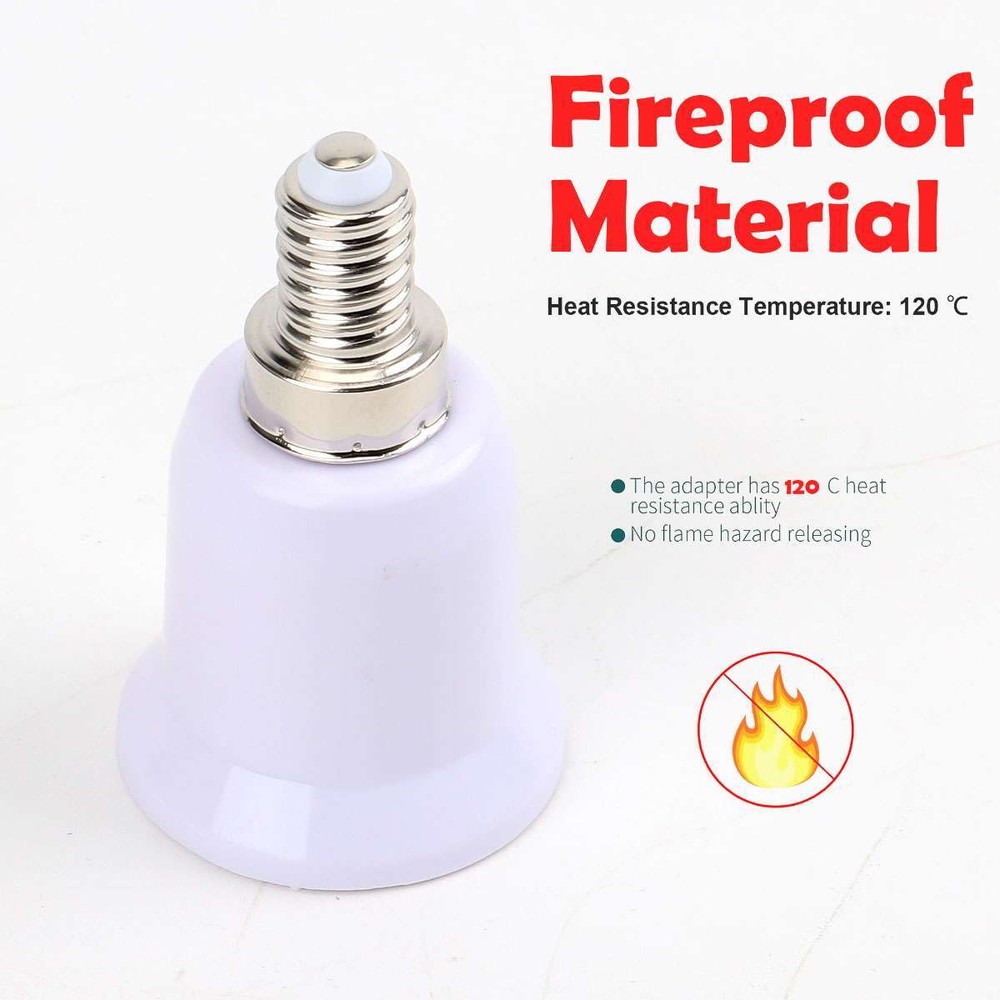 5/10/20Pcs Light Bulb Socket Adapter E12 to E26/E27 Base Chandelier Converter US