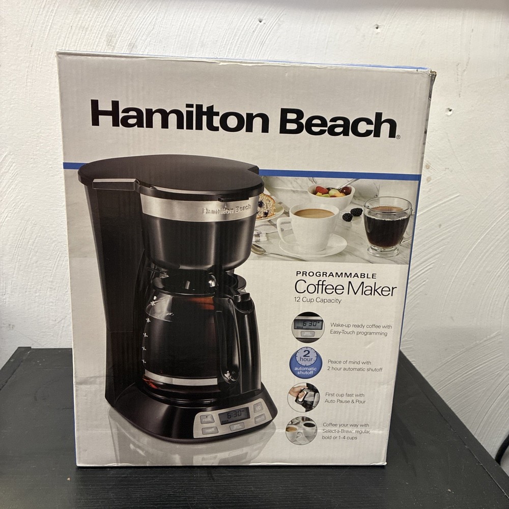 Hamilton Beach Programmable Coffee Maker 12 Cup 49632*