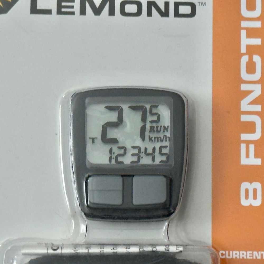 Guy LeMond Bicycle 8 Function Computer Speedometer Odometer New Sealed
