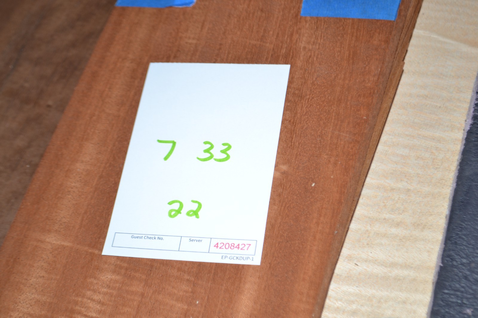 Mahogany Raw Wood Veneer Sheet 7 x 33 inches 1/42nd BLEMISHED 42084-27