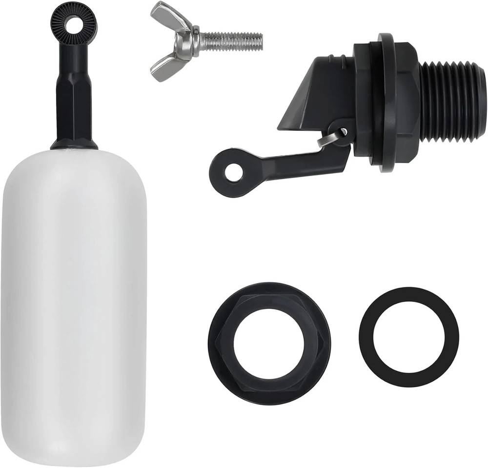 2-Pack Adjustable Arm Float Ball Valve for Automatic Water Level Control in Live