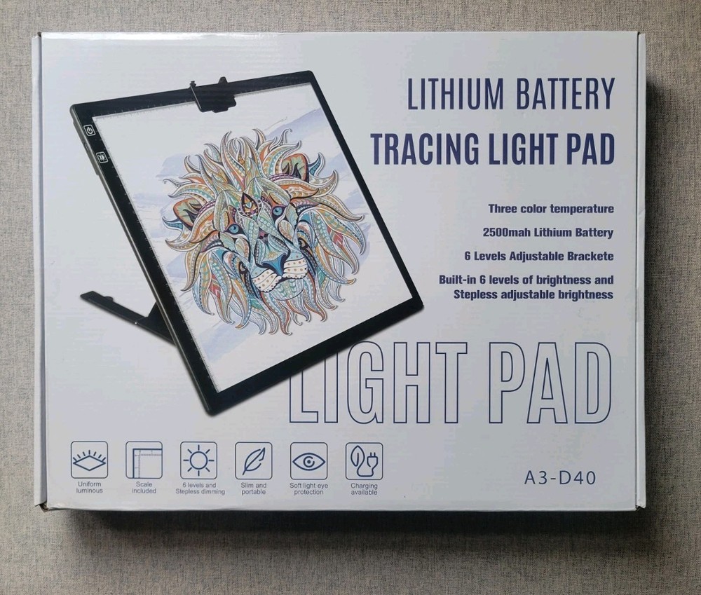 Large Lithium Battery Tracing Light Pad Board A3-D40