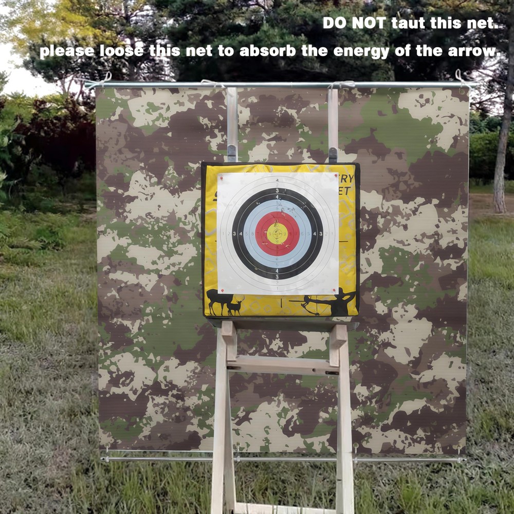 Diolili 2mm Camouflage Archery Target Backstop Netting