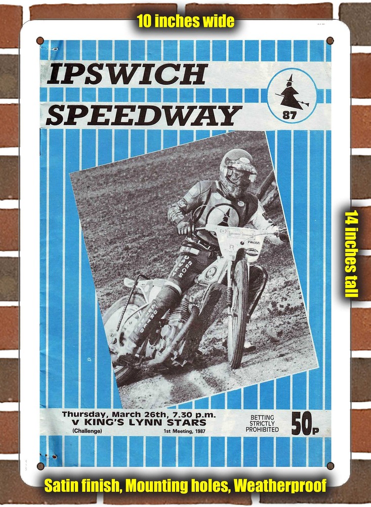 Metal Sign - 1987 Foxhall Stadium Racing Program - 10x14 inches