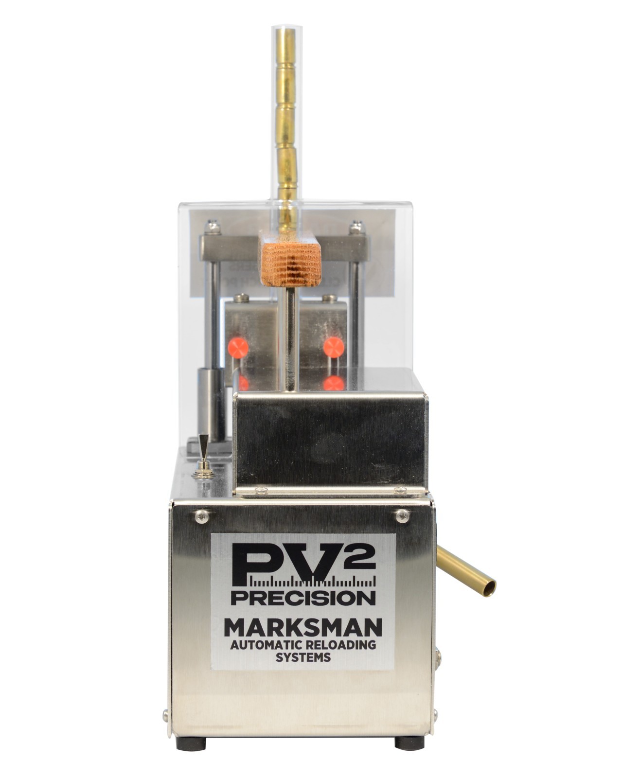 ADM Automatic Depriming Machine: removes Primers from Spent Brass before Reload