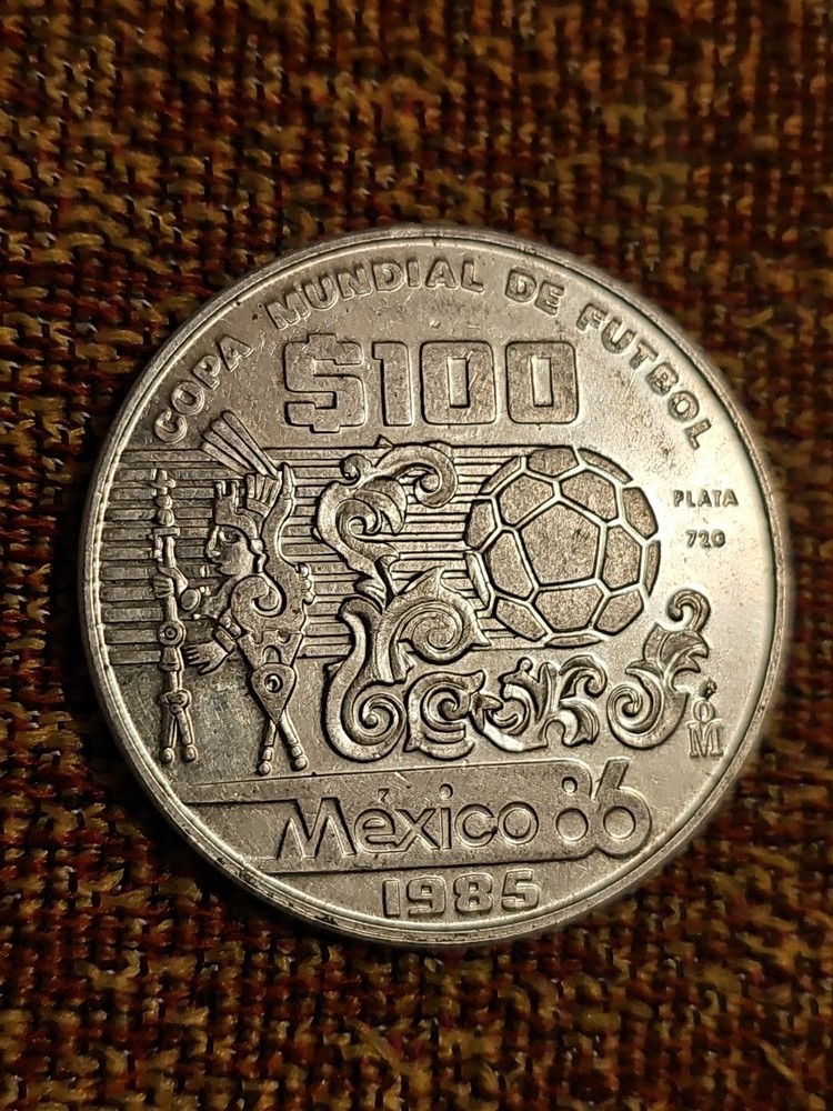 1986- Mexico, 100  1.oz  Silver