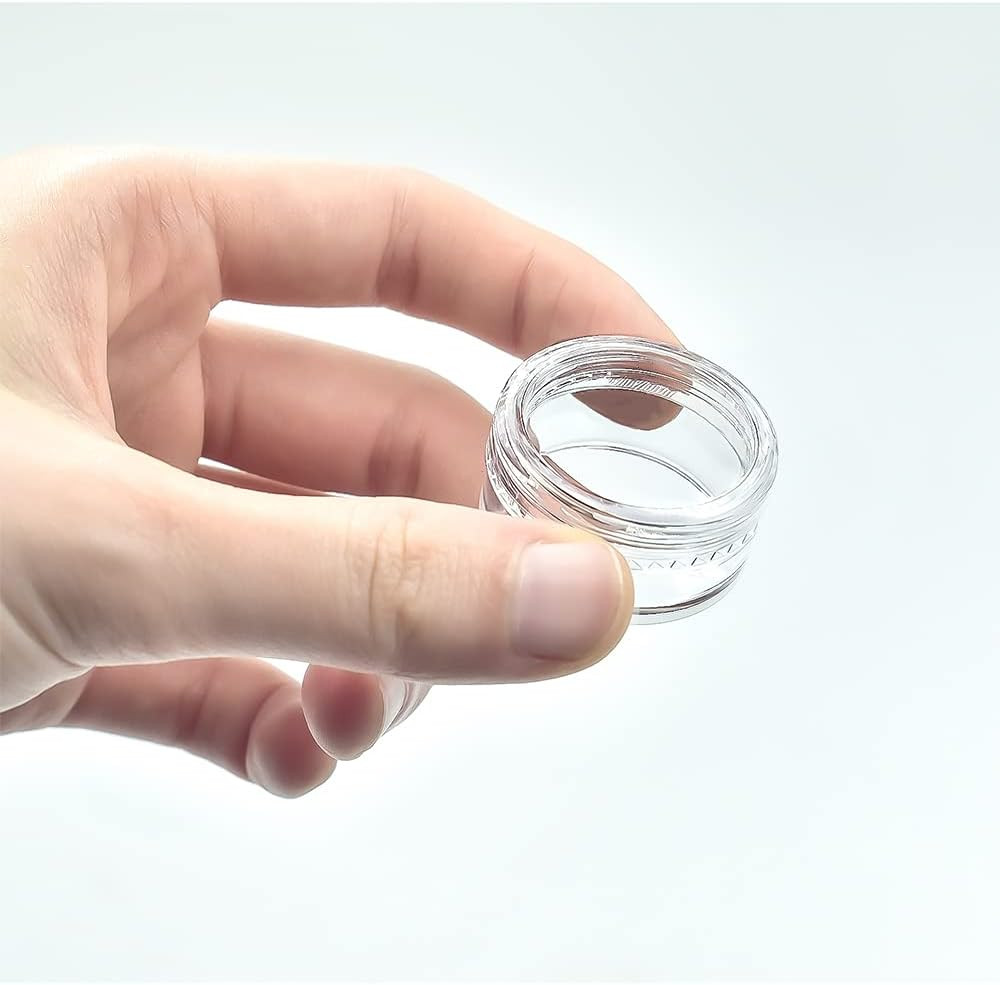 55Pcs 5 Grams Sample Containers with Lids and Labels, Small Little Mini