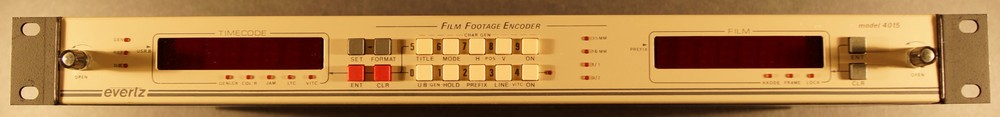 EVERTZ MODEL 4015 NK-RDR FILM FOOTAGE ENCODER