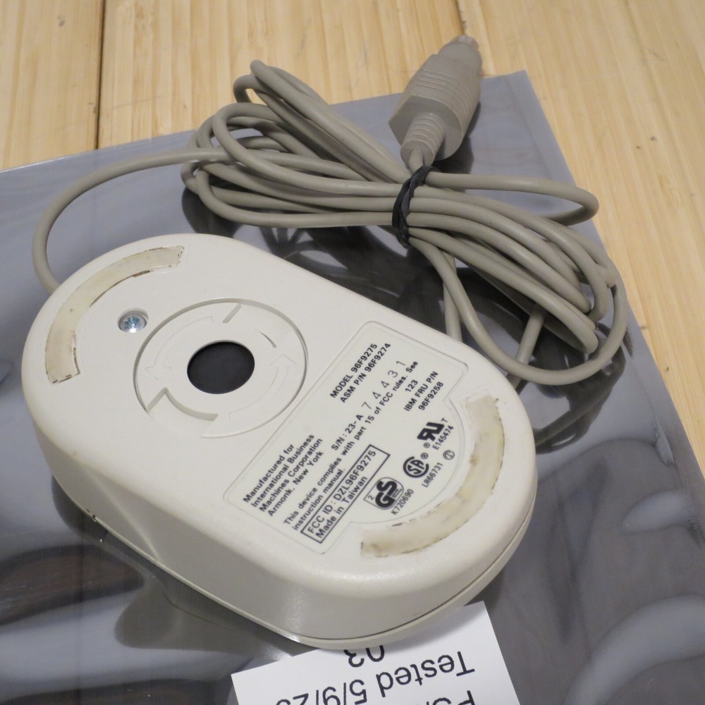 Original IBM Tank Mouse 96F9275 Wired 2 Button - Tested 03
