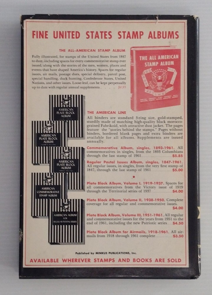 Minkus New American Stamp Catalog 1963 Edition with Dust Jacket