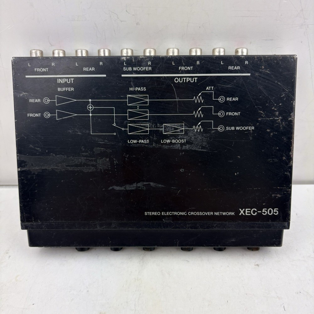 For Parts Untested Sony XEC-505 Stereo Electronic Crossover Network