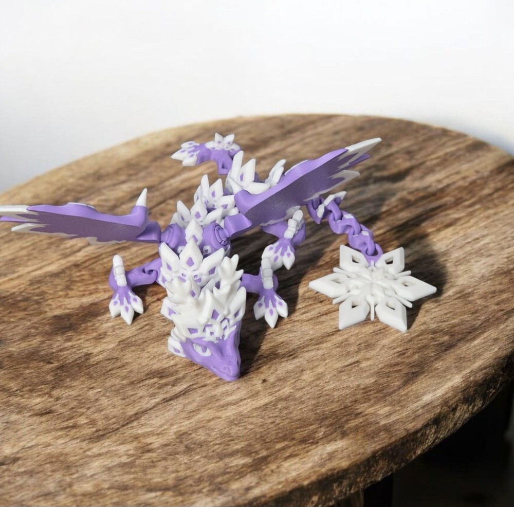 3D Printer Winter Purple Dragon