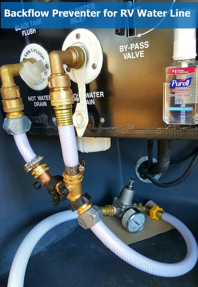 WHK Hose Bib Backflow Preventer 3/4 GHT thread backflow preventer, Copper