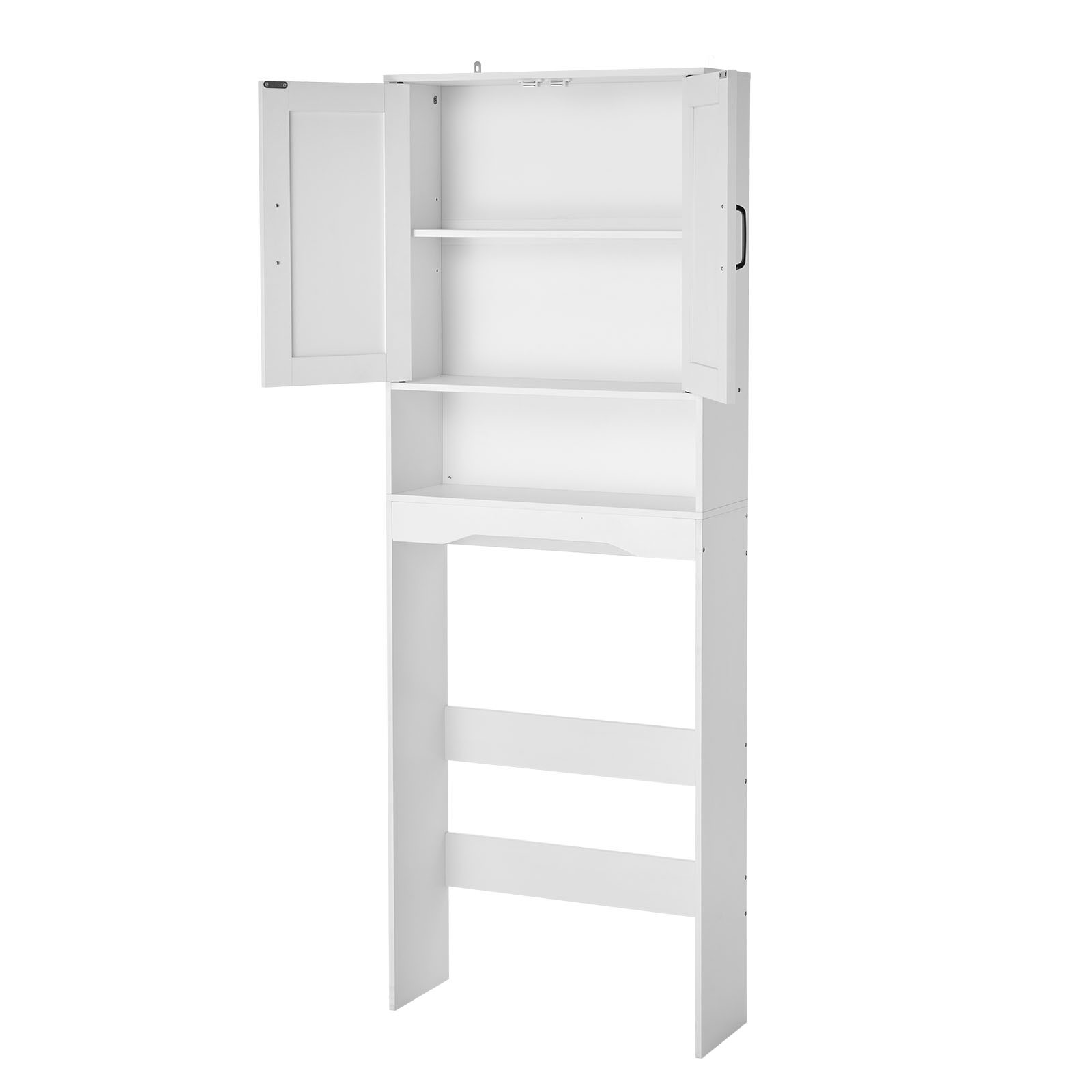 VEVOR Over The Toilet Storage Cabinet for Bathroom with Adjustable Shelf 65" H