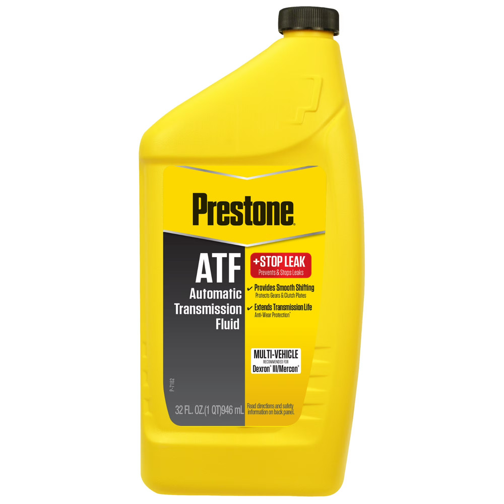 (6 pack) Prestone ATF + Stop Leak Automatic Transmission Fluid, 32 oz (1 Quart)