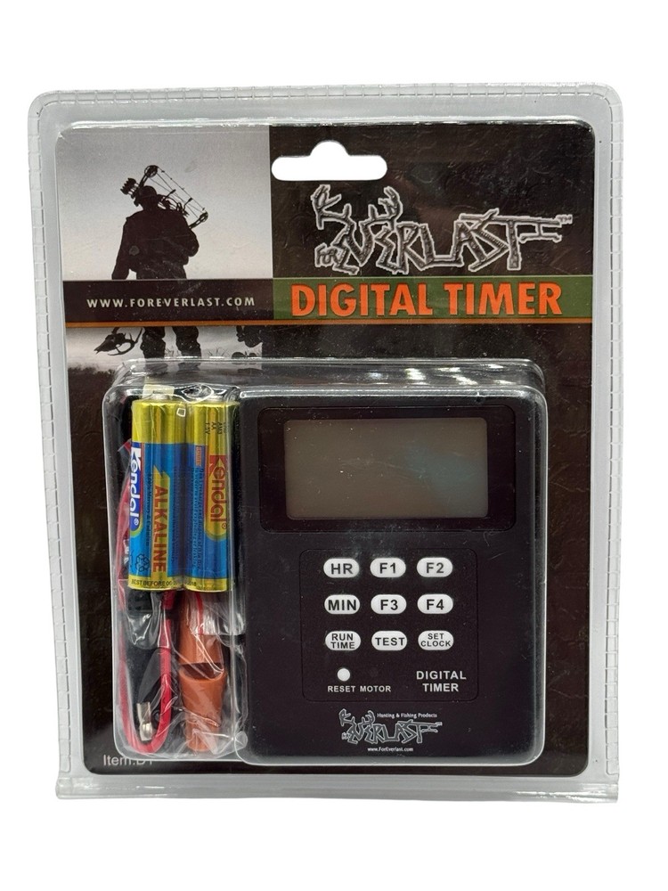 Foreverlast Universal Digital Timer 6 OR 12 Volt 4 Timer Settings New Sealed