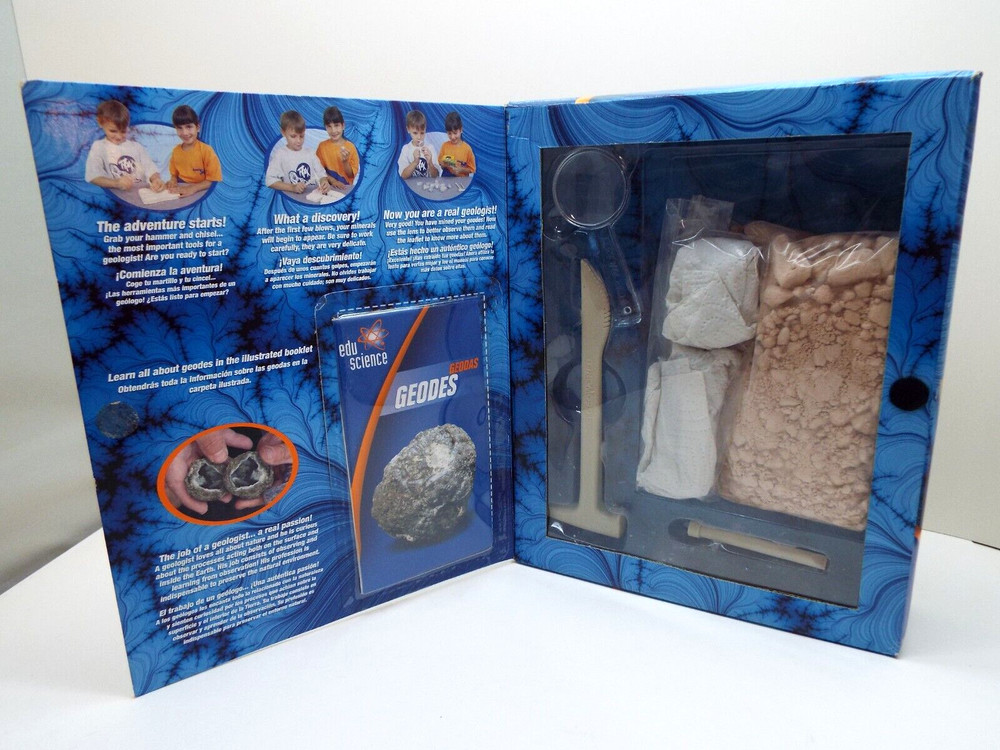 GEODES MINING KIT...EDU SCIENCE...DIG AND DISCOVER TREASURES
