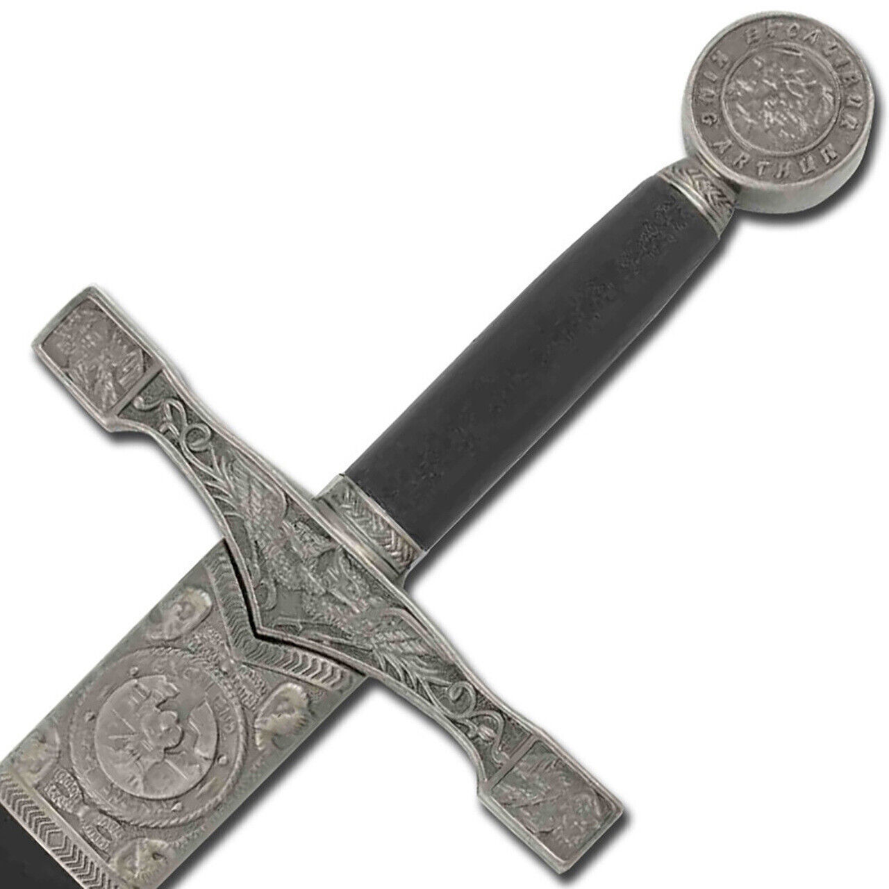 King Arthur Excalibur Longsword - Replica Medieval Knights Sword Silver