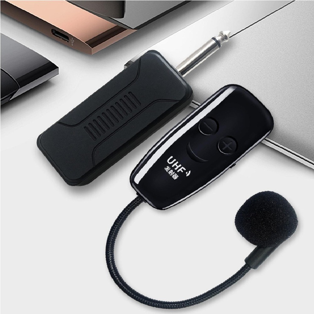 U12F UHF One For Two Wireless Headset Microphone Amplifier Mixer Universal D