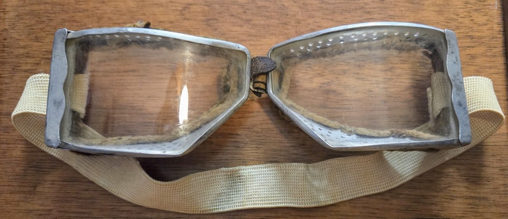 Vintage Cesco Dispatch Riders/ Pilot Aviator Goggles