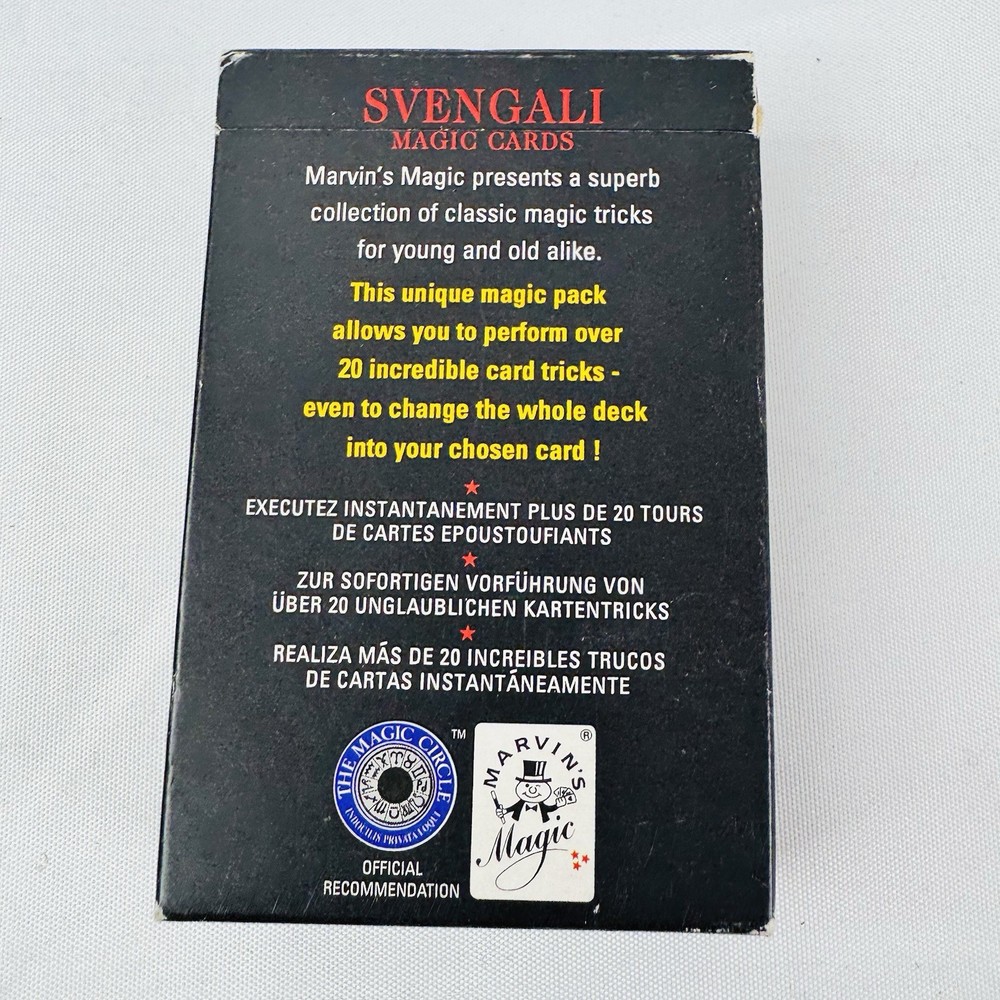 Marvin's Magic Svengali Magic Cards Deck Sealed