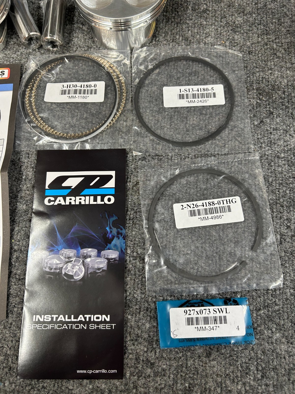 HARLEY-DAVIDSON M8 10.8:1 CARRILLO HIGH PERFORMANCE PISTONS