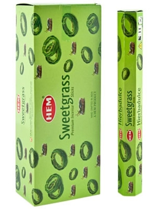 HEM Hex 20 Stick Incense Pack - Sweetgrass
