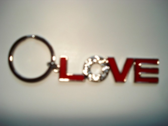Keychain Assorted Color LOVE (Only 1 piece)
