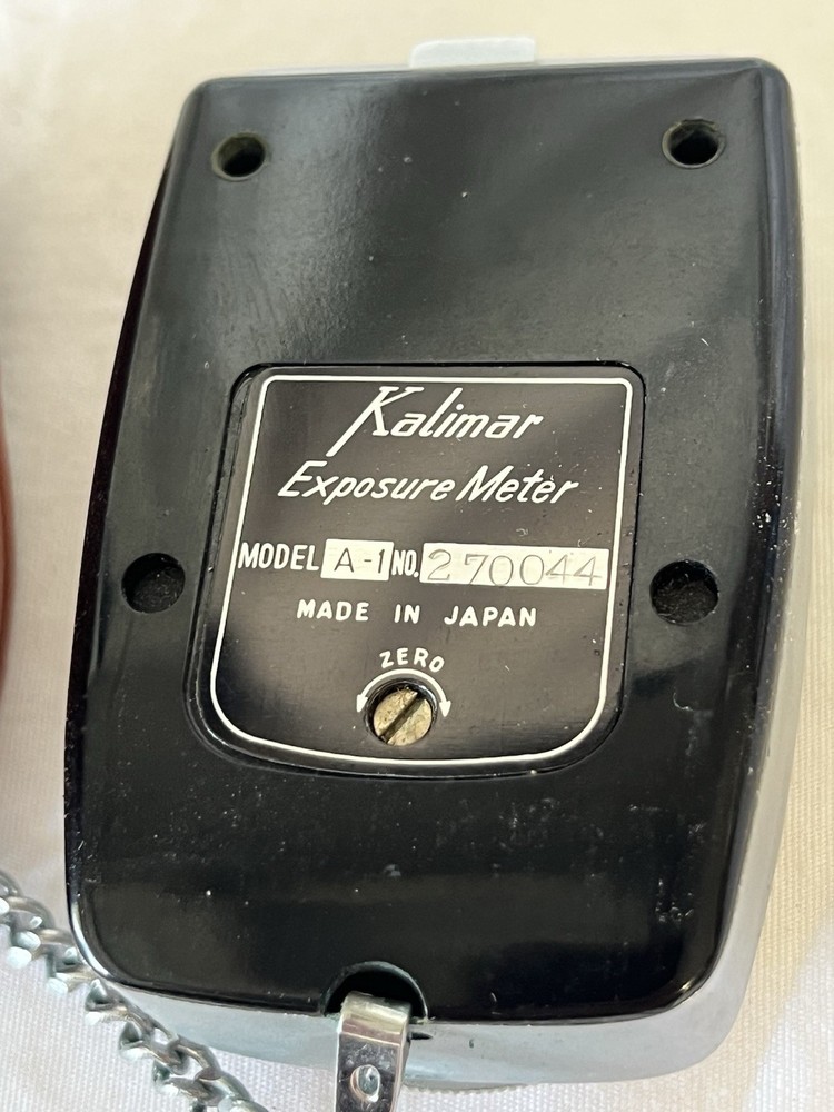 Vintage Kalimar Camera Exposure Meter Model A-1 Leather Case Model A1