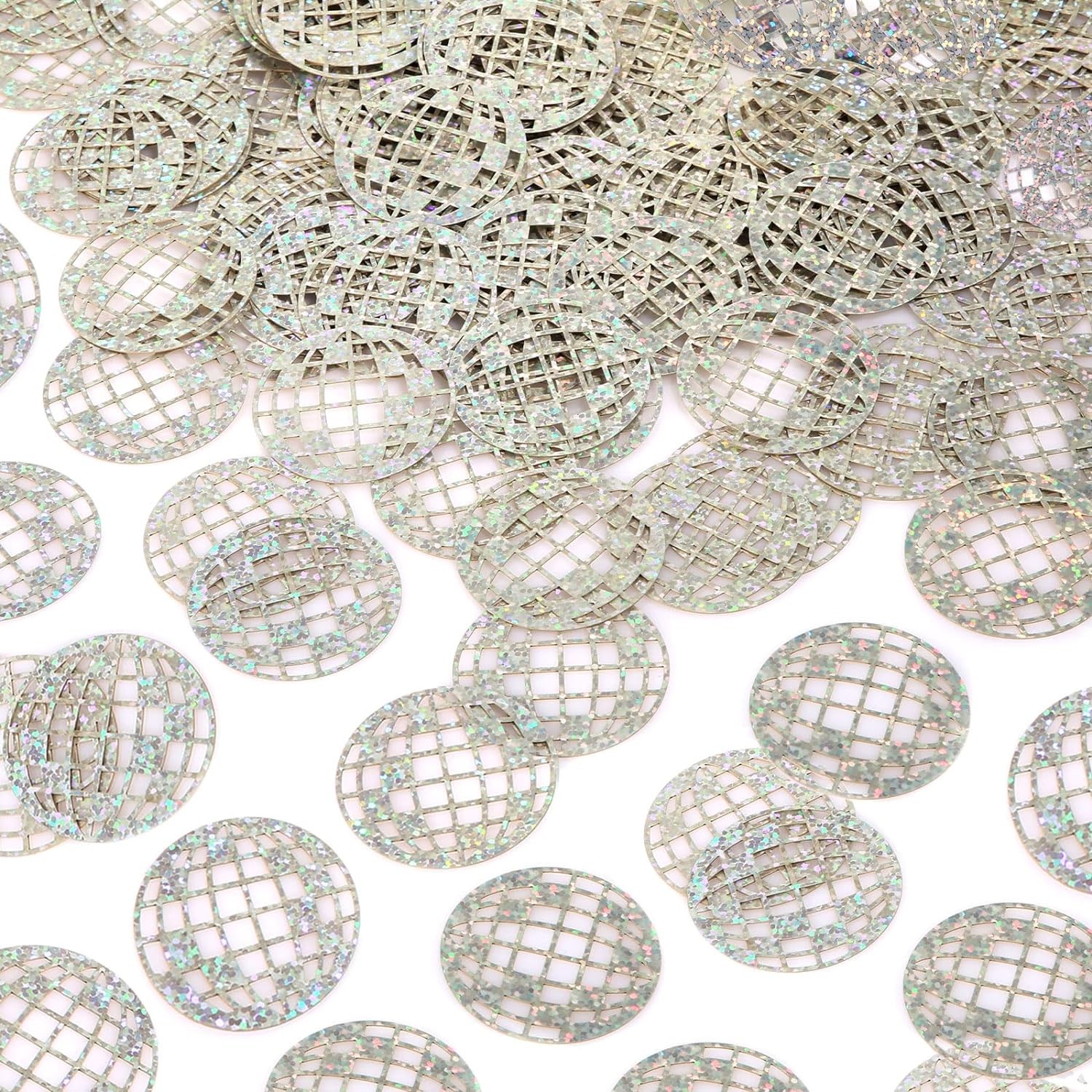 100pcs Glitter Disco Ball Table Confetti, Disco Theme Party Confetti for Bachelo