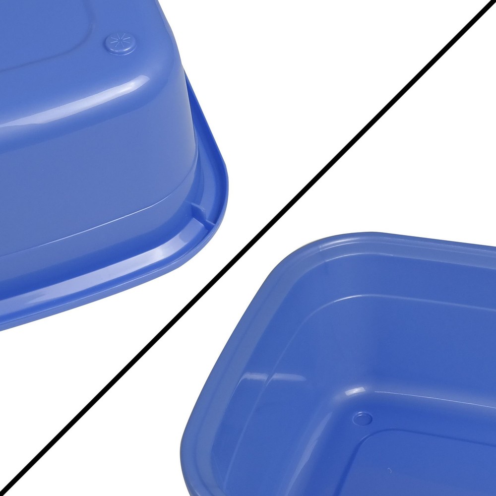 Nicesh 14 Quart Plastic NonSlip Dish Basin Pan, 3Pack