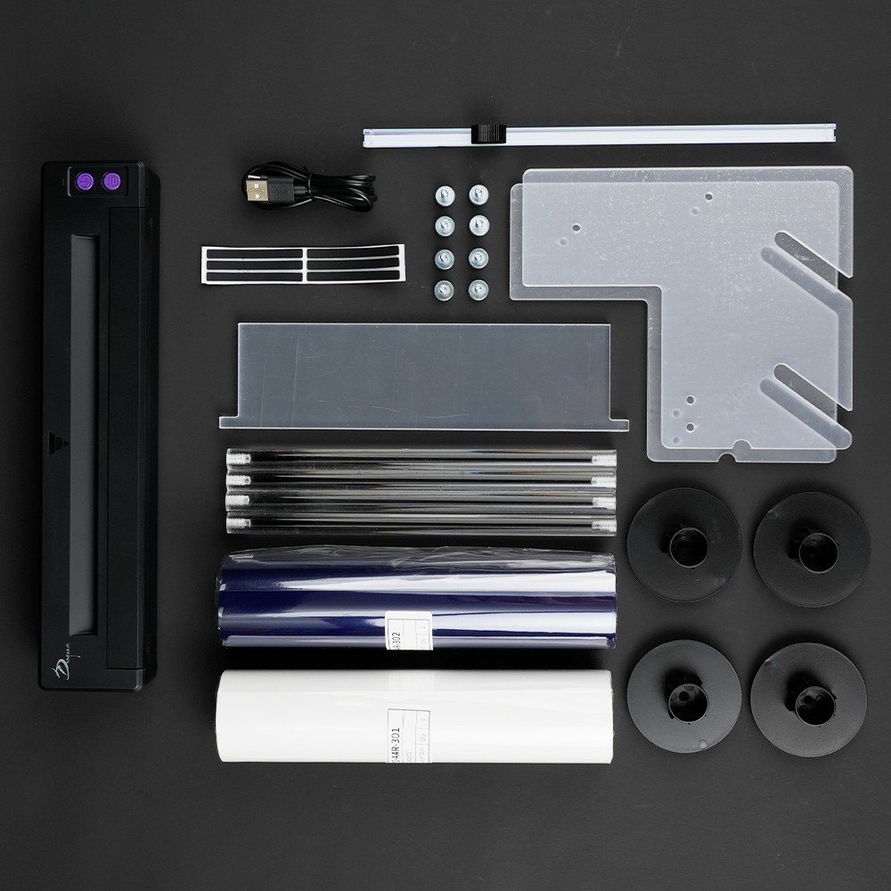 Wireless Tattoo Printer Kit with Holder and Roll Stencil Paper Easy Use