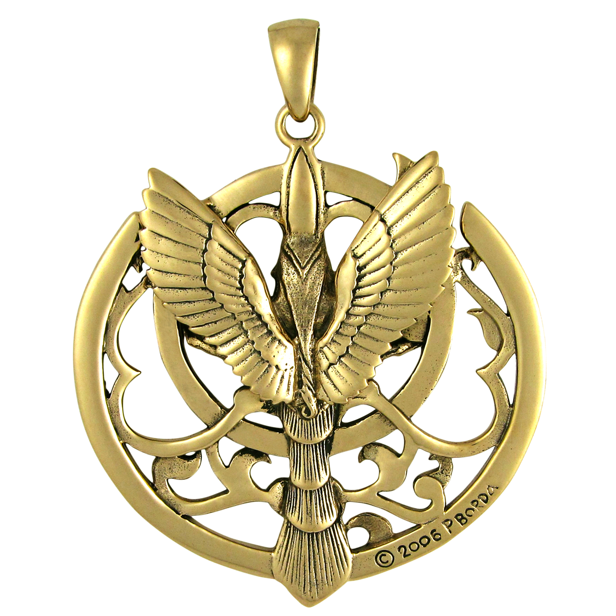 Large Bronze Queen of Heaven Pendant Goddess Astarte Ishtar by Dryad Design