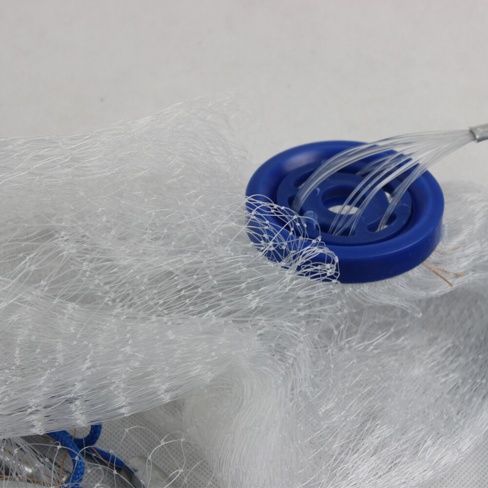 14ft Fishing Cast Net Quick Throw Nylon Mesh Drawstring Chain Bottom Spread