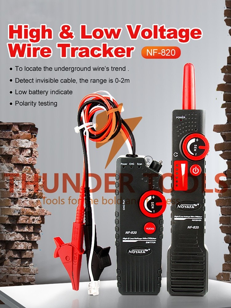 Thunder Tools NOYAFA NF-820 Anti-Interference Underground Cable Locator