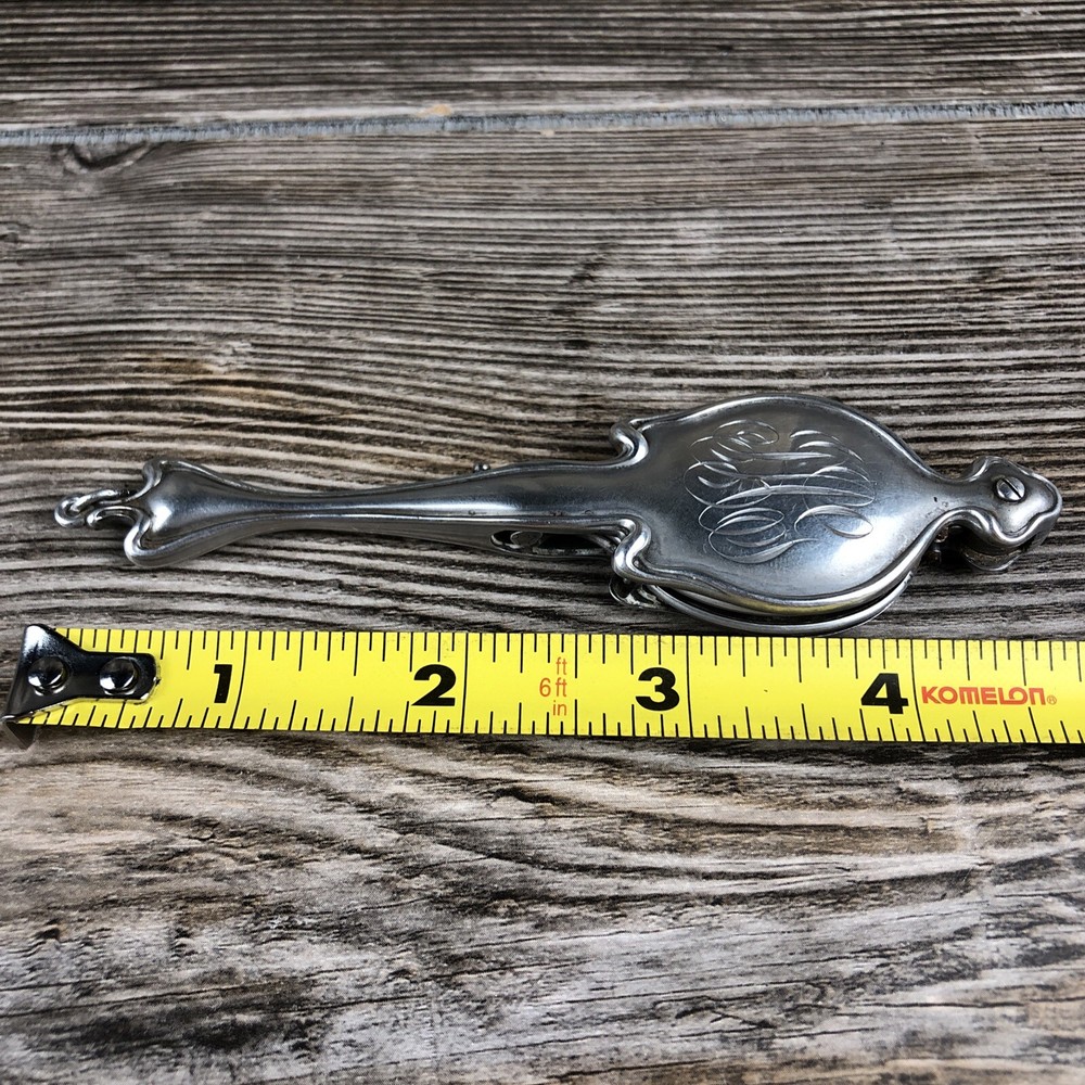 Antique Vintage Lorgnette Opera Sterling Silver Glasses Monogram Initial