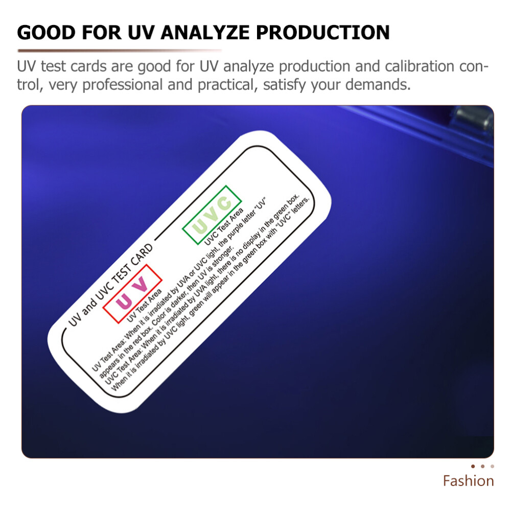 UVC-UVA Testing Cards Light Identifying Tools UVA Testing Strips Indicator Cards