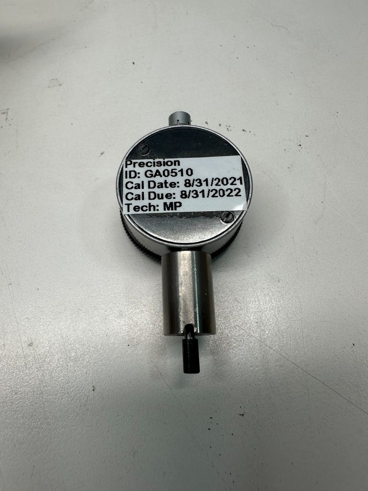 Starrett 80-144J Miniature Dial Indicator with Flat Back, 0-.100" Range: .001"