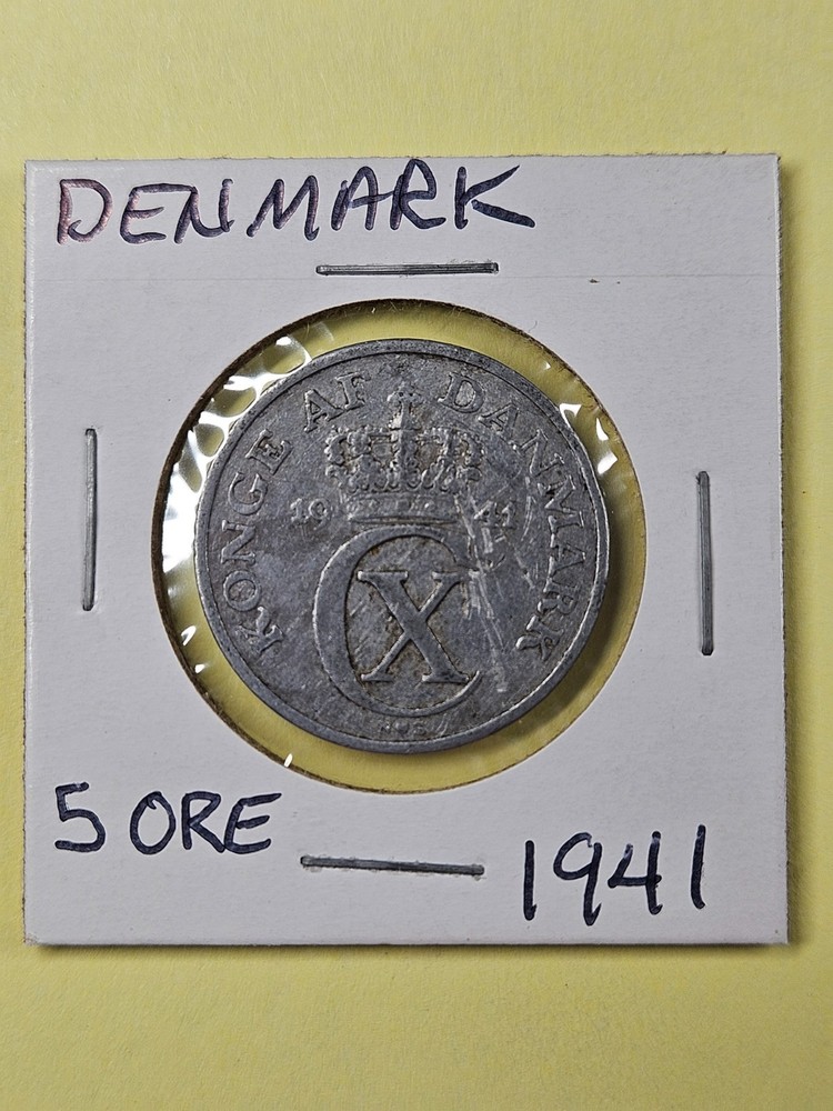 COINS - DENMARK - 5 ORE 1941