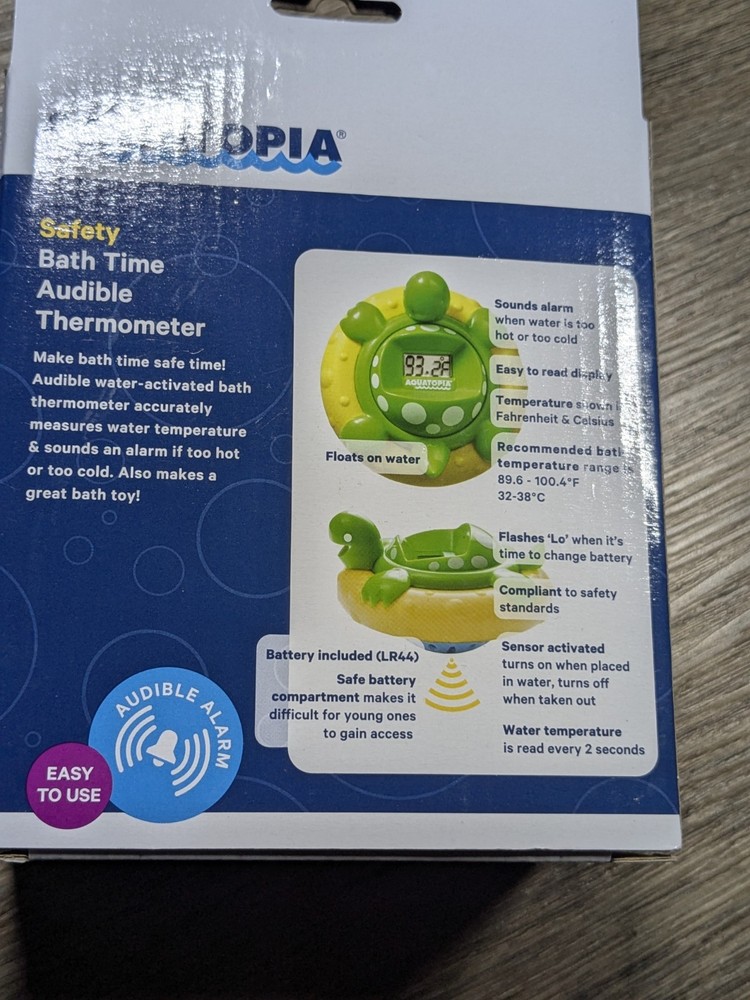 Aquatopia Bath Time Audible Thermometer