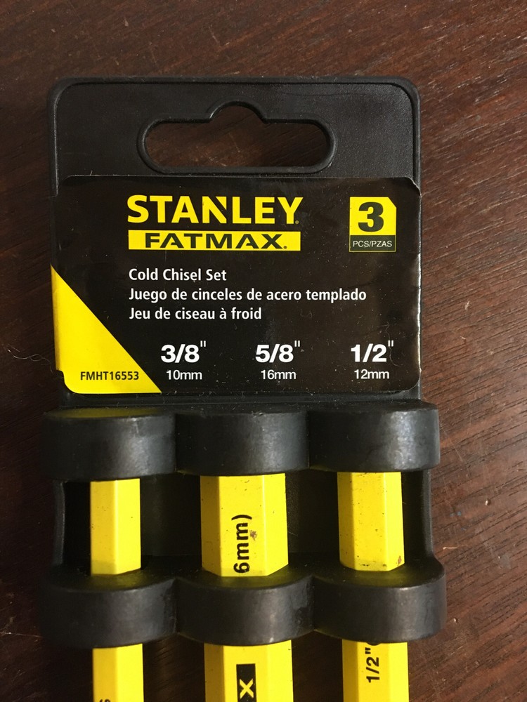 Stanley FatMax 3pc Cold chisel set 3/8“ 5/8” 1/2” chrome Vanadium FMHT16553 NEW