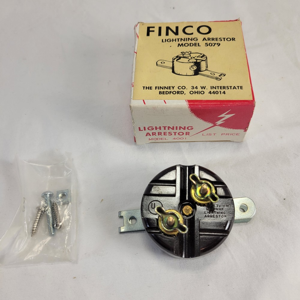 Vintage FINCO Model 5709 TV Lightning Arrestor