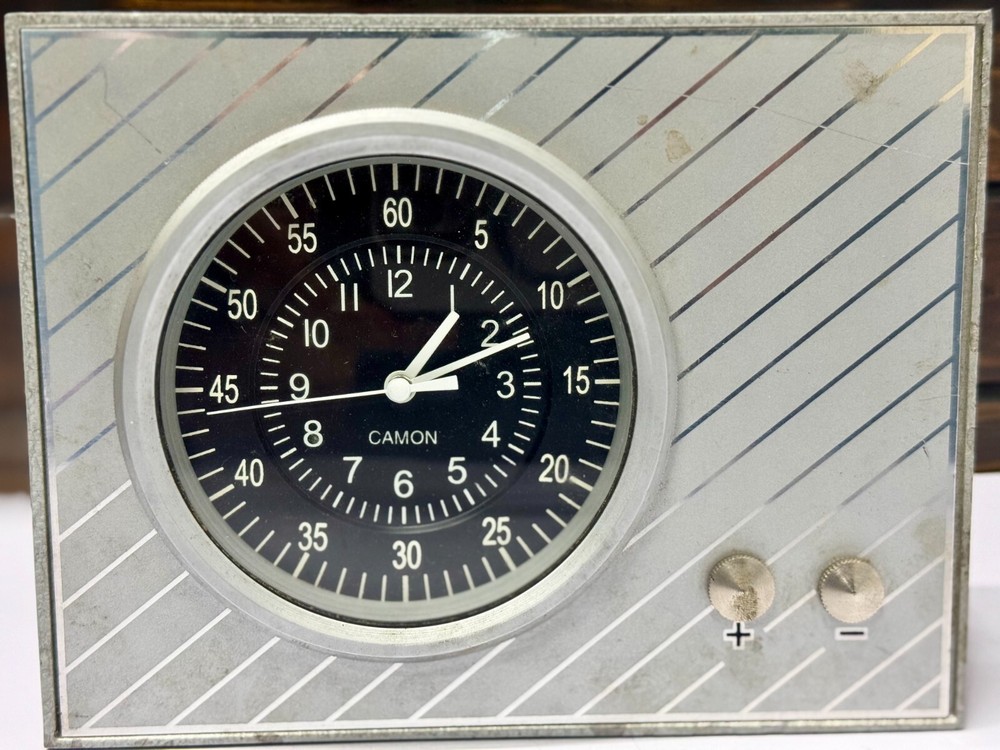 Camon Antique Quartz Chronometer Tabletop Clock Vintage Home Deco Analog Precise