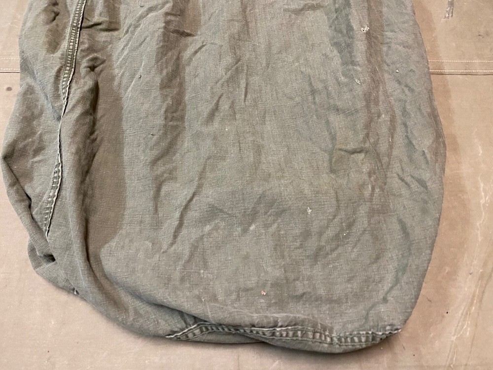 ORIGINAL WWII US ARMY INFANTRY BARRACKS LAUNDRY CARRY BAG-OD#7 GREEN