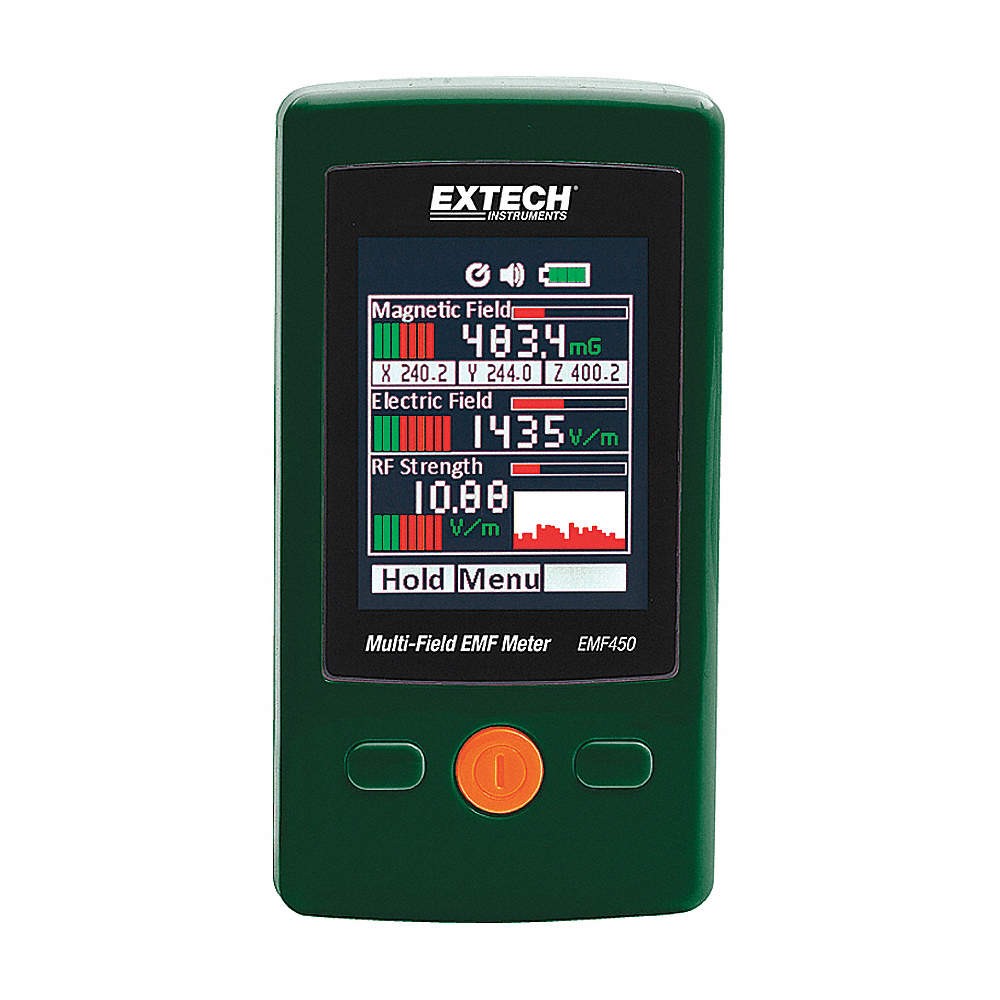 EXTECH EMF450 EMF Meter,LCD,Include (3) AAA Batteries 40JK43