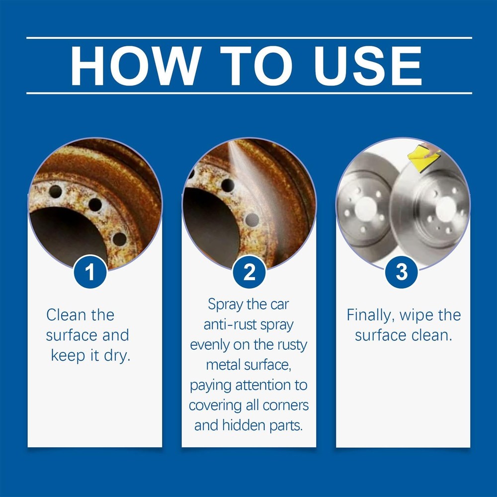 JoanofArc Rust Remover Spray for Metal, Multipurpose Instant Rust Remover, fo...