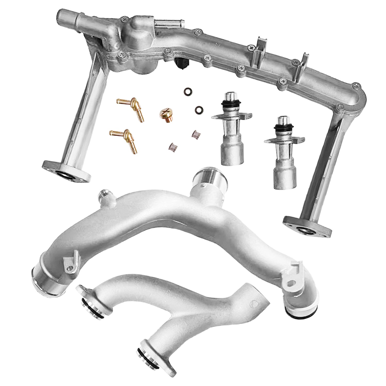 Upgraded Metal Coolant Water Pipe System Kit For Land Rover Jaguar 3.0 V6 5.0 V8